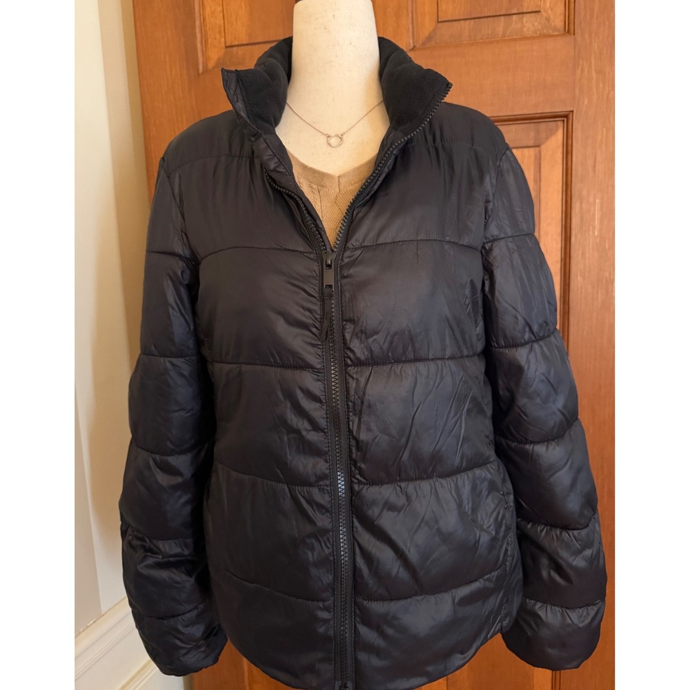 Gap Cold Control Insulated‎ Puffer Jacket Womens S Black Lightweight Winter Coat